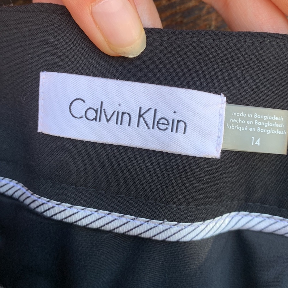 Calvin Klein Black Skirt Women’s Size 14 - Picture 7 of 8